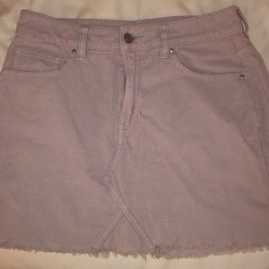 PacSun Purple Corduroy Mini Skirt.